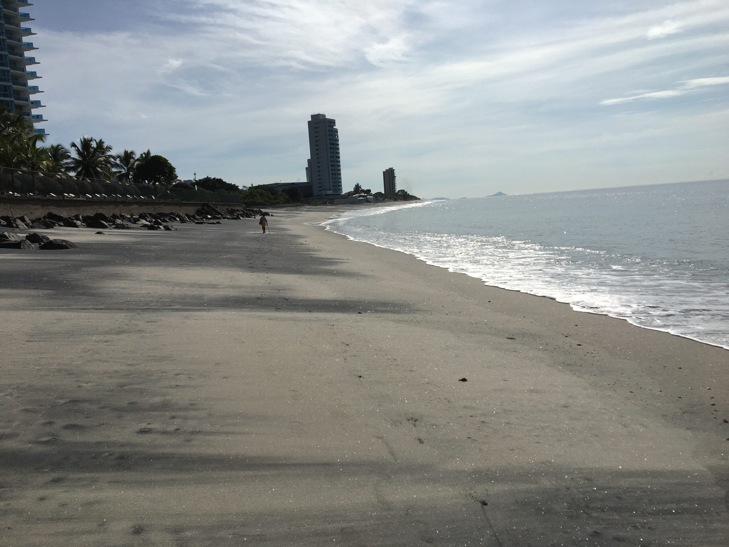 Día en la costa del Pacífico panameño